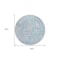 Homeroots 8' Sky Blue And Denim Blue Round Abstract Washable Indoor Outdoor Area Rug 588482 - alternate 5