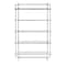 Homeroots 69" White Steel Five Tier Bookcase 544282 - alternate 1