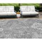 Homeroots 10' X 14' Gray And Ivory Medallion Washable Indoor Outdoor Area Rug 589043 - alternate 1