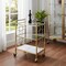 Homeroots Polished Gold Bar Cart 388955 - alternate 5