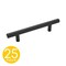 Sapphire T-Bar Style 3-3/4 in. (96 mm) CTC Modern Matte Black Cabinet  Hardware Handle/Pull (25-Pack) SP-HW3-3/4-MB-M-25 - alternate 1