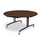 Palmer Hamilton Round Folding Table, 60 in W, 30 in H, Montana Walnut PHLIP20-3060RD-MWTB - alternate 1
