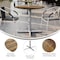 Flash Furniture Commercial All-Weather 36" Round Natural HPL Tabletop-Silver X Base ST-RD36-NAT-T3030S-GG - alternate 9
