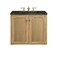 James Martin Vanities Laurent 30" Single Vanity, Light Natural Oak, w/ 3 CM Phantome Eclos Top 545-V30-LNO-3PHT - alternate 5