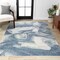 Jonathan Y Petalo Abstract Two-Tone Modern Blue/Cream 3 ft. x 5 ft. Area Rug CTP200B-3 - alternate 1