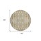 Homeroots 8' Beige Ivory And Tan Round Moroccan Washable Indoor Outdoor Area Rug 577177 - alternate 5