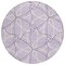 Homeroots 8' Lavender And Ivory Round Geometric Washable Indoor Outdoor Area Rug 613015 - alternate 6