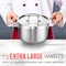 Bakken-Swiss 5QT Stockpot, Brushed Stainless Steel, Induction-Ready, Lid and Riveted Handles, Heavy Duty BAKSTQ5 - alternate 5