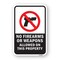 Signmission No Firearms Or Weapons Allowed On This Property, Heavy-Gauge Aluminum, 18" H, A-1824-25084 A-1824-25084 - alternate 1