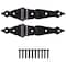 Prosource Strap Hinge, Steel, Black, Loose Pin Pin, 180 deg Range of Motion, 40 Pair lb 33169PKS-PS - alternate 1