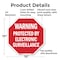 Signmission Warning Protected by Electronic Sur, 10 Inch X 10 Inch, Aluminum Metal Signs OC-A-10-338 - alternate 2