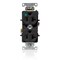 Leviton Dup HG 20A 125V Self-Gr Blk C8300-E - alternate 1