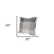 Homeroots Set of Two 20" Gray And Off White Plaid Cotton Blend Throw Pillows with Fringe, 2PK 588376 - alternate 5