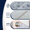 Jonathan Y Petunia Distressed All-Over Floral Border Non-Slip Washable Blue/Light Gray 2ft x 8ft Runner Rug PTN102C-28 - alternate 5