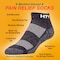 Railroad Sock Menthol-Infused Pain Relief Socks, S/M, Health Trak +Rx HTP501Q-SMBK - alternate 4
