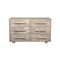 Homeroots 57" Gray Solid Wood Six Drawer Dresser 661220 - alternate 1