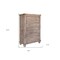 Homeroots 37" Natural Solid Wood Four Drawer Dresser 524590 - alternate 5