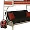 Homeroots 78" X 41" X 65" Twin Over Full Silver Metal Tube Bunk Bed 285191 - alternate 3