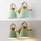 Jonathan Y Phineas 16.25" 2-Light Adjustable Farmhouse Bohemian Iron LED Vanity Light, Mint Green/Brass Gold JYL1115D - alternate 10