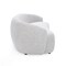 Homeroots 90" Off White Fabric Sofa With Black Legs 488843 - alternate 4