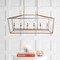 Jonathan Y Pagoda 49" 6-Light Classic Traditional Metal Linear Cage Lantern LED Pendant, Antique Gold JYL7439B - alternate 13