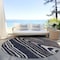 Homeroots 8' Black Taupe And Beige Round Faux Bois Washable Indoor Outdoor Area Rug 614475 - alternate 7