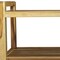 Homeroots 35" Natural Teak Rectangular Shower Bench With Shelf 376738 - alternate 5