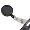 Sicurix Standard Round ID Badge Reel with Swivel Spring Clip, Black, 6PK 68844 - alternate 4