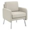 Office Star Armchair, Beige Seat, Beige Back, 26 in W 26 3/4 in L 33 1/2 in H, Polyurethane Seat SL5601-PD28 - alternate 1