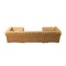 Homeroots Mustard Velvet U Shaped Three Piece Sofa and Chaise Sectional With Toss Pillows 643890 - alternate 9