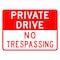 Sign Solutions Usa Security & Access Sign, 24 in Width, Aluminum Sign, Horizontal Rectangle DCS10DWT2418CUS00220 - alternate 1