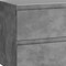 Homeroots 40" Gray Wood Freestanding Bathroom Vanity With White Sink And Two Drawers 627501 - alternate 3