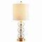 Jonathan Y February 21" Glass/Metal LED Table Lamp, Mercury Glass/Brass Gold JYL1021C - alternate 1