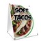 Signmission Soft Tacos, 36 Inch x 24 Inch A-frame Yard Sign, Plastic Sign SBC-2436-Soft Tacos - alternate 1