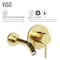 Vigo Olus Single Handle Wall Mount Bathroom Faucet in Matte Brushed Gold VG05001MG - alternate 6
