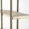 Homeroots 90" Natural and Gold Iron and Solid Wood Curved Six Tier Corner Bookcase 392229 - alternate 6