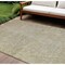 Homeroots 9' X 12' Ivory And Brown Abstract Washable Indoor Outdoor Area Rug 597050 - alternate 1