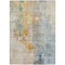 Homeroots 8' X 10' Linen Teal Blue And Copper Abstract Washable Indoor Outdoor Area Rug 605521 - alternate 7