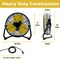 Edendirect 12 in. 3-Fan Speeds High Velocity Floor Fan (2pc) in Black with Yellow Blades, Adjustable Tilt, 2PK ZR-FAN-C12X - alternate 5