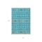 Homeroots 10' X 14' Teal Blue Ivory And Gold Geometric Washable Indoor Outdoor Area Rug 612225 - alternate 7