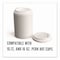 Perk Plastic Hot Cup Lids, Fits 10 oz to 16 oz Hot Cups, White, 500PK PK54369CT - alternate 3