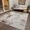 Homeroots 10' X 14' Beige Ivory And Taupe Abstract Washable Indoor Outdoor Area Rug 582661 - alternate 3