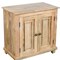 Homeroots 28" Distressed Natural Solid Wood Nightstand With Storage 555407 - alternate 4