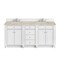 James Martin Vanities Bristol 72" Double Vanity, Bright White, w/ 3 CM Tajnar Eclos Top w/FreePower Wireless Charger 157-V72-BW-FTJR - alternate 1