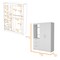 Homeroots 59" White Accent Cabinet Soft Close With Three Shelves And Three Drawers 518214 - alternate 3