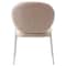 Leisuremod Celestial Boucle Dining Side Chair with White Powder Coated Iron Frame, Beige CCW-23BG - alternate 4