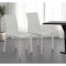 Homeroots Set of Two White Upholstered Leather Dining Side Chairs 523968 - alternate 1