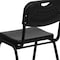 Flash Furniture Black Plastic Stack Chair, PK5 5-RUT-GK01-BK-GG - alternate 7