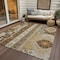 Homeroots 3' X 5' Brown Beige And Ivory Aztec Washable Indoor Outdoor Area Rug 598460 - alternate 6