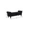 Homeroots 55in Black Corduroy and Solid Wood Upholstered Storage Bench With Flip Top 724171 - alternate 2